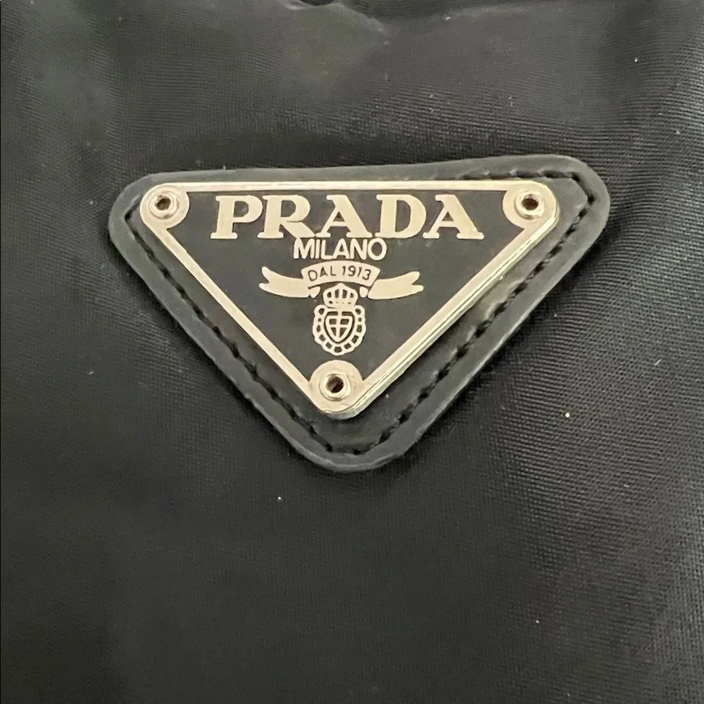 Vintage Prada black nylon handbag